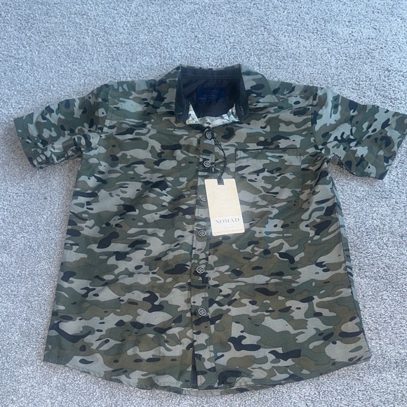 Nomad Other - Nomad Kid’s Green Camo Button Down Shirt